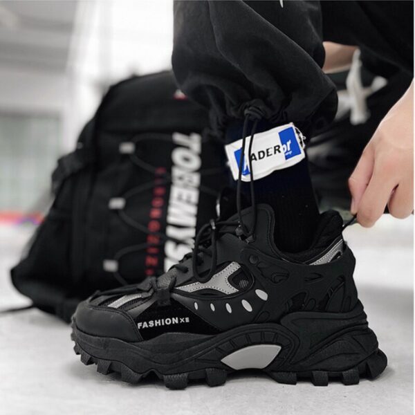 Youth Men's Shoes Spring and Autumn New Men's Shoes Trend Sports Shoes Daddy Shoes Thick Bottom Casual Shoes Increase - Image 5