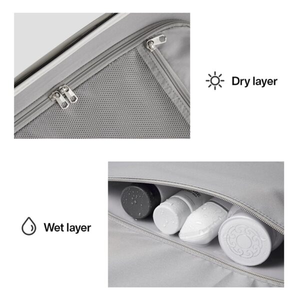 Mixi Wide Handle Travel Luggage Suitcase Rolling Spinner Wheels Hardside PC TSA Lock 20 24 Inch Unisex - Image 4