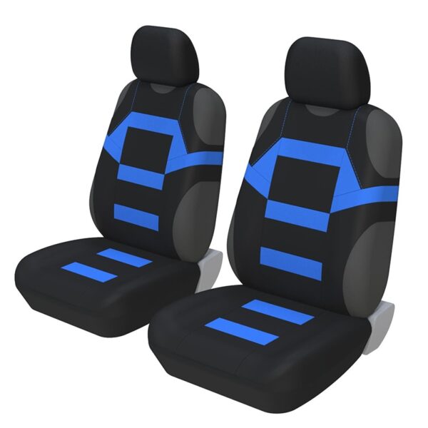 2 Pieces Set T Shirt Design Front Car Seat Cover Universal Car Care Covers For Renault Duster HM 2 2020 2021 Arkana 2019-2021