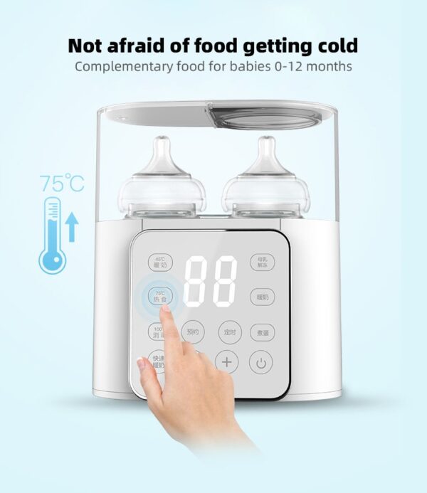 Baby Bottle Warmer Multi function Fast Baby Accessories Food Heater Milk Warmer Steriliser with ACcurate Temperature Control - Image 5