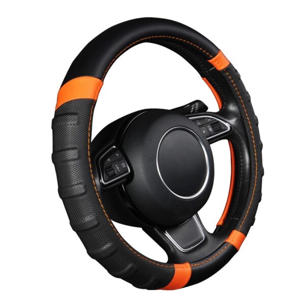 Car Steering Wheel Cover With Ring AY10038 Breathable Non Slip Universal 38cm/15 inch FOR HYUNDAI For nissan For MAZDA CX5