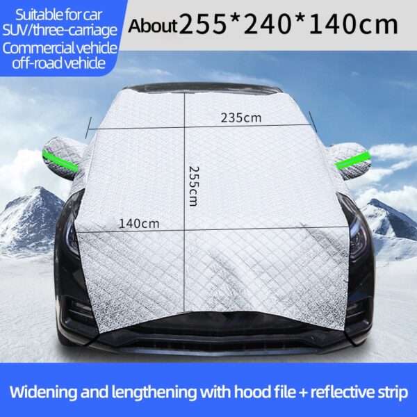 Car Windshield Snow Cover Anti-frost And Anti-snow Lengthen And Thicken Anti-freeze Winter Car Supplies For Toyota For Ducato 2 - Image 4