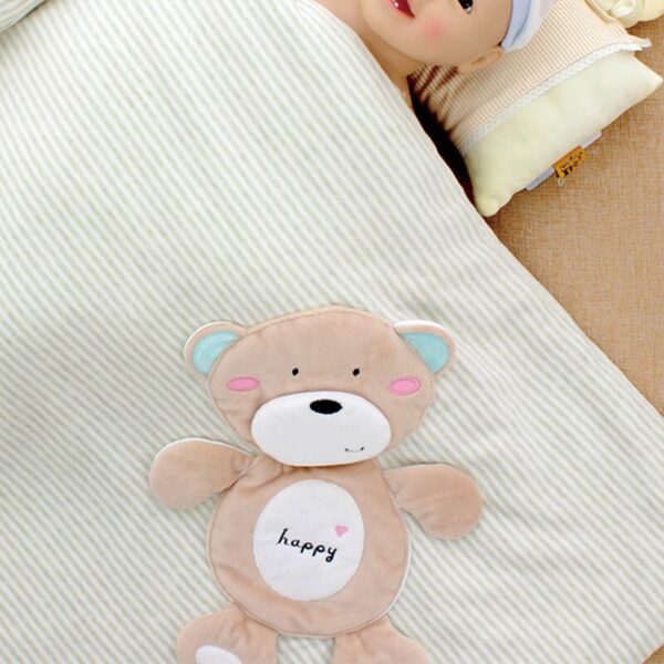 Colored Cotton Baby Blanket Winter Thick Detachable Inner Pad Bedding Sets Newborn Blanket Cartoon Animal Design Baby Swaddle - Image 4