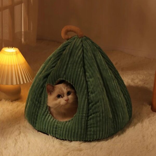 Hot Sell Cat Bed Warm Pet Basket Cozy Dog House Kitten Lounger Cushion Cat House Tent For Small Dog Mat Washable Cave Pets Beds - Image 5