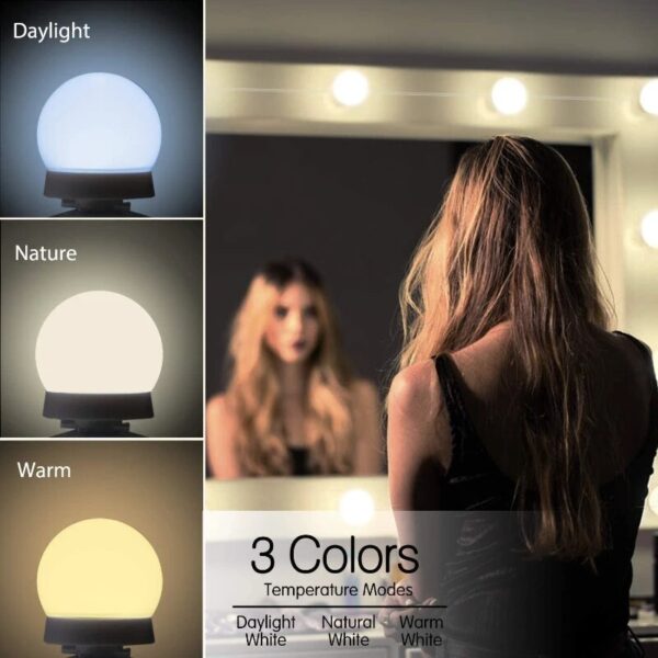 Makeup Mirror LED Light Bulbs Vanity Lights USB 12V Bathroom Dressing Table Lighting Dimmable LED Vanity Light For Mirror Light - Image 2