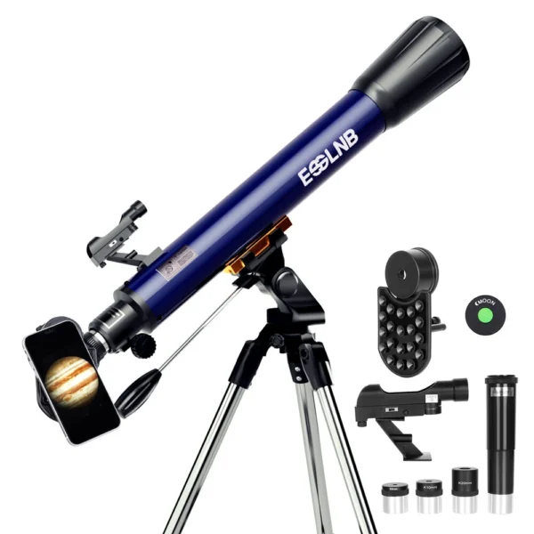 ESSLNB 525X Astronomical Telescope 70mm Telescopes with K4/10/20 Eyepieces for Adults Kids Beginners Erect-Image Refractor Telescope