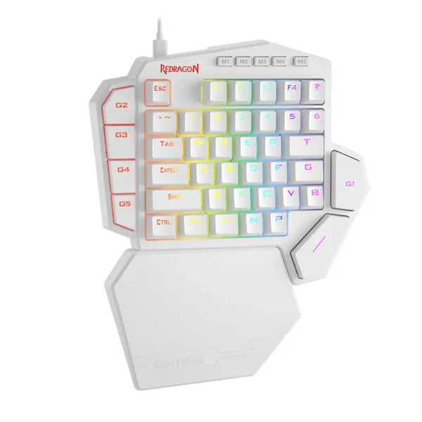 Redragon K585 DITI One-Handed RGB Mechanical Gaming Keyboard, 42 Keys Type-C Professional Gaming Keypad w/Upgraded Hot-Swappable