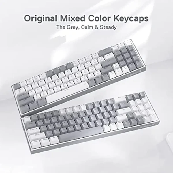 Redragon K628 75% Wired RGB Gaming Keyboard, 78 Keys Hot-Swappable Compact Mechanical Keyboard Hot-Swap Socket, Red Switch - Image 6