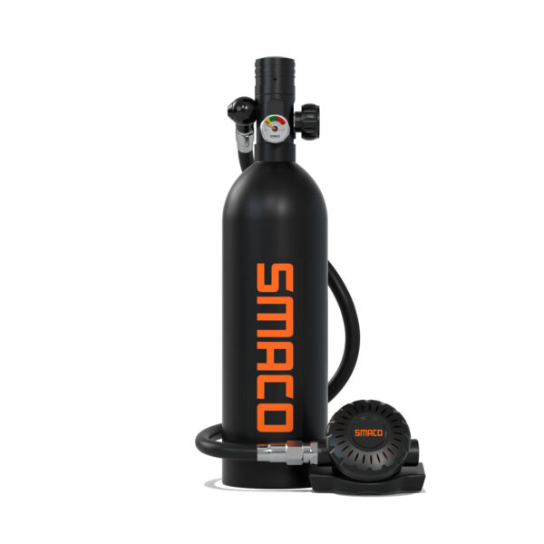 SMACO S400 Scuba Tank Mini Scuba Tank with 1L Capacity Support 15-20 Minutess Underwater Breathing - Image 2