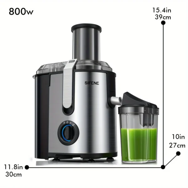 SiFENE Juicer Machine, 3.2" Big Mouth, 1000W Powerful Juicer Extractor Maker for Whole Fruits and Vegetables, BPA-Free Stainless