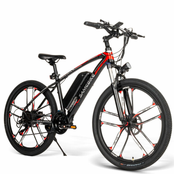 SAMEBIKE MY-SM26 350W 48V 8Ah 26inch Electric Bike 80km Mileage Range Max Load 150kg  E-Bike for Commuting Short trip Shopping Commuter Bicycle with Removable Battery Gears Dirt Riding Bike - Image 2