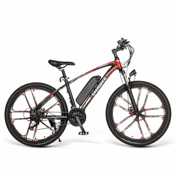 SAMEBIKE MY-SM26 350W 48V 8Ah 26inch Electric Bike 80km Mileage Range Max Load 150kg  E-Bike for Commuting Short trip Shopping Commuter Bicycle with Removable Battery Gears Dirt Riding Bike - Image 3