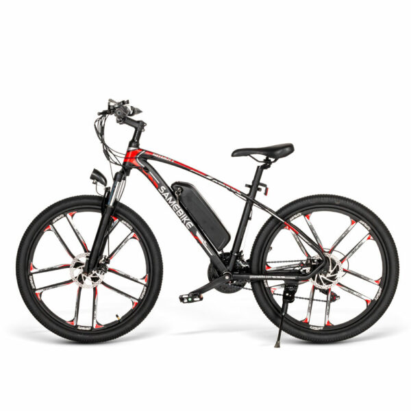 SAMEBIKE MY-SM26 350W 48V 8Ah 26inch Electric Bike 80km Mileage Range Max Load 150kg  E-Bike for Commuting Short trip Shopping Commuter Bicycle with Removable Battery Gears Dirt Riding Bike - Image 4