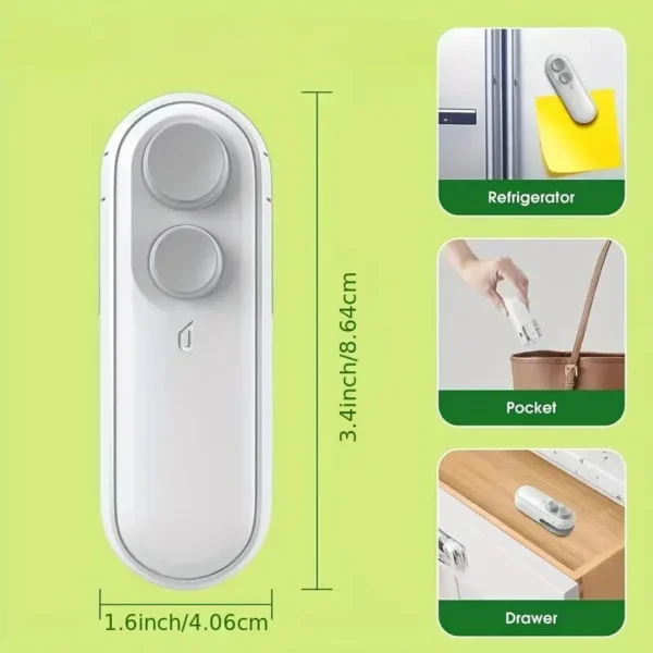 Mini Heat Bag Sealing Machine Package Sealer Bags Plastic Food Sealer Clip Bag Handheld Sealer Food Packaging Heat Sealer - Image 3