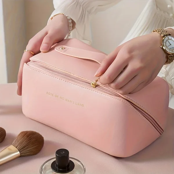 Makeup Organizer Female Toiletry Kit Bag Make Up Case Storage Pouch Luxury Lady Box, Cosmetic Bag, Organizer Bag For Travel Zip - Image 2