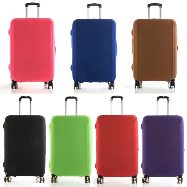 Fashion travel suitcase protective cover Luggage Protective Cover Solid Color Suitable for 18-28 Inch Suitcases - Image 4