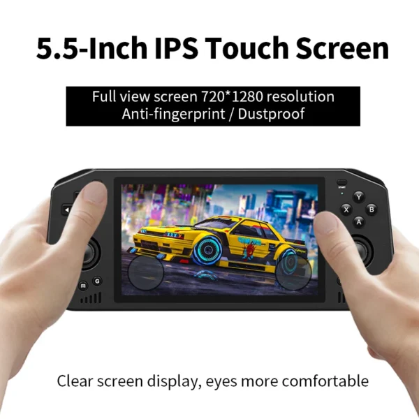 Powkiddy X28 Android 11 Unisoc Tiger T618 5.5 Inch Touch IPS Screen Handheld Retro Game Console Google Store - Image 3