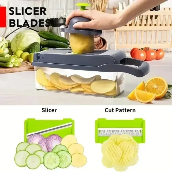 14/16 in 1 Multifunctional Vegetable Chopper Grate Food Handle Food Chopper Vegetable Slicer Dicer Cut Kitchen Items cocina - Image 3