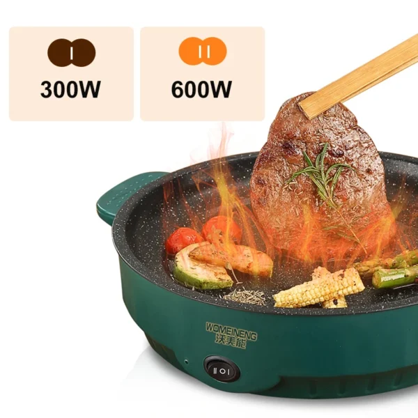 Electric MultiCooker Electric Frying Pan 220V Househould Barbecue Fried Steak Fish Omelette Frying Pan Non-stick Cooking Machine - Image 2