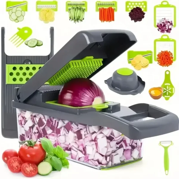 14/16 in 1 Multifunctional Vegetable Chopper Grate Food Handle Food Chopper Vegetable Slicer Dicer Cut Kitchen Items cocina - Image 2