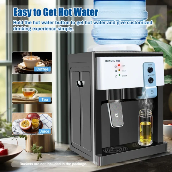 5 Gallon Top Loading Water Cooler Dispenser Countertop Hot+Cold Drinking Machine - Image 3