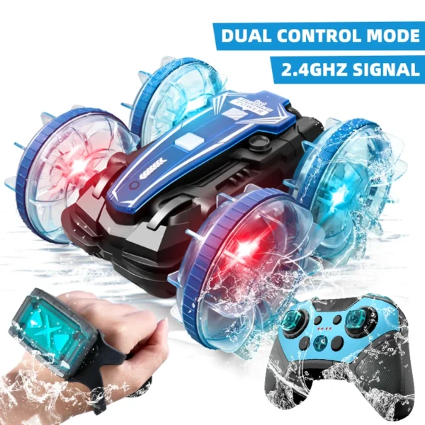 Amphibious RC Car Remote Control Stunt Car Vehicle Double-sided Flip Driving Drift Rc Cars Outdoor Toys for Boys Children's Gift