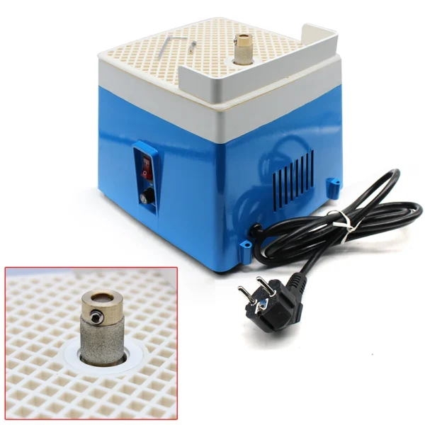 220V Mini Portable Stained Grinder 65 W Diamond Glass Art Grinding Tools Blue with MCBL58 Grinding Wheel - Image 3