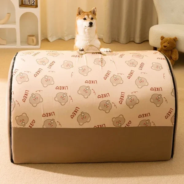 Big Dog Kennel Warm Winter Dog House Mat Detachable Washable Dogs Bed Nest Deep Sleep Tent for Medium Large Dogs House Supplies - Image 2