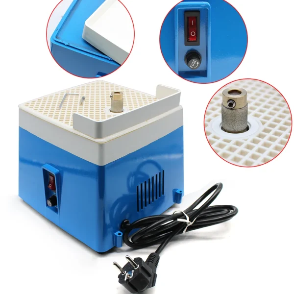 220V Mini Portable Stained Grinder 65 W Diamond Glass Art Grinding Tools Blue with MCBL58 Grinding Wheel - Image 2