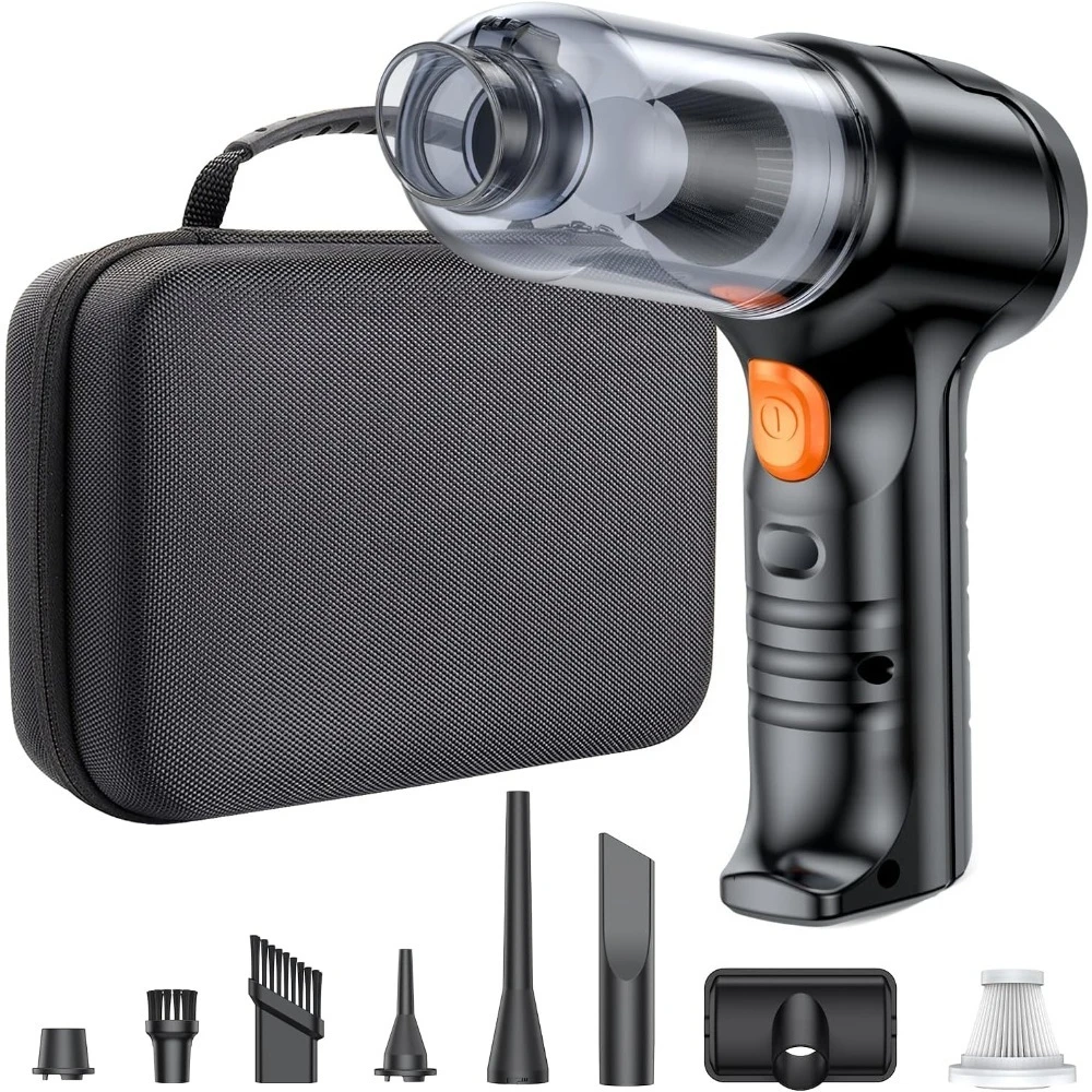 Mini Car Vacuum Wireless, High Power Suction and Air Duster, Lightweight and Compact Handheld Vacuum, Portable