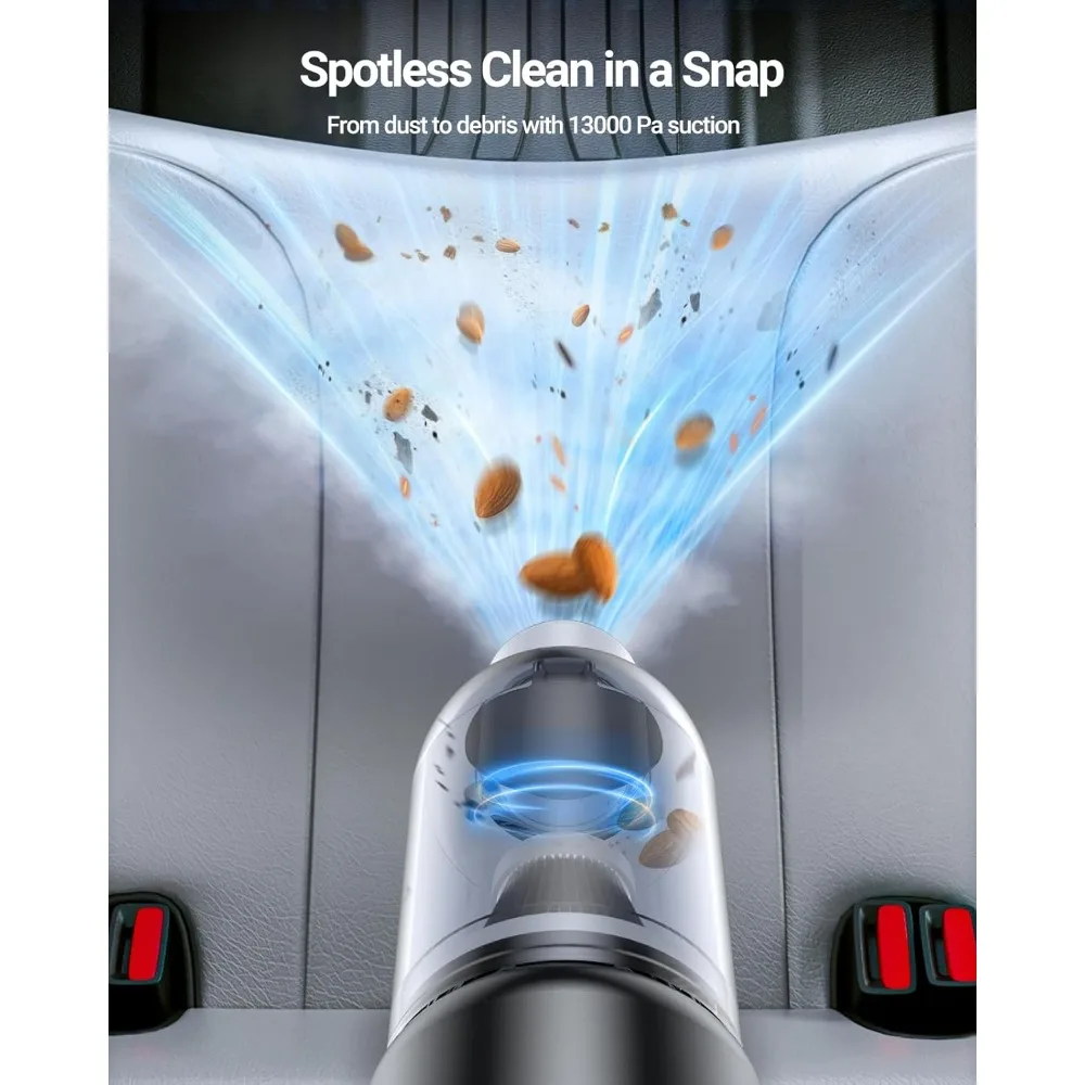 Mini Car Vacuum Wireless, High Power Suction and Air Duster, Lightweight and Compact Handheld Vacuum, Portable - Image 7
