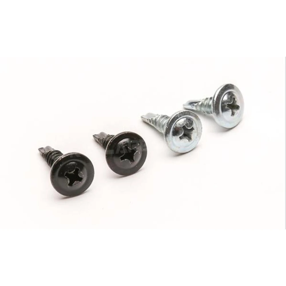 Carbon Black/Silver Steel Phillips Head Self-tapping M4 M5 screws Fits For universal Car Rear Bumper lip Diffuser Installation - Image 3