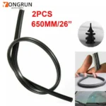YONGRUN 2pcs 6mm Car Wiper Blade Filling Strip 26 Inch Car Windshield Rubber Strip Wiper Frameless Wiper Accessories Universal