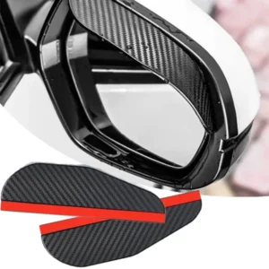 2PCS Car Rearview Mirror Rain Eyebrow Visor Carbon Fiber Car Rearview Side Snow Sun Visor Rain Cover Automob Mirror Accessories