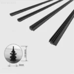 2PCS Silicone Wiper Blade Refill Strip 26 Inch Universal Frameless Windshield Wiper Blades for Car Bus - Car Accessories