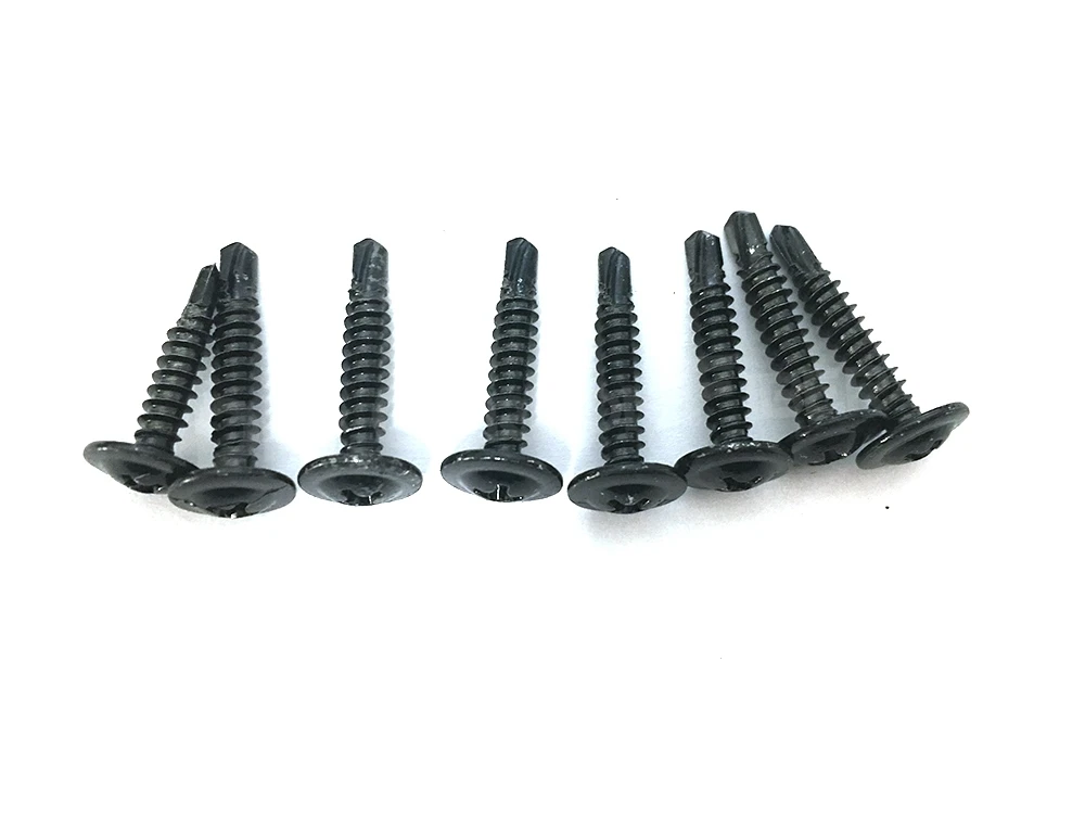 Carbon Black/Silver Steel Phillips Head Self-tapping M4 M5 screws Fits For universal Car Rear Bumper lip Diffuser Installation - Image 2