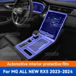 For MG All New RX5 2023 2024 Car Interior Center Console Screen Transparent TPU Protective Film Anti-scratch Repair Accessories