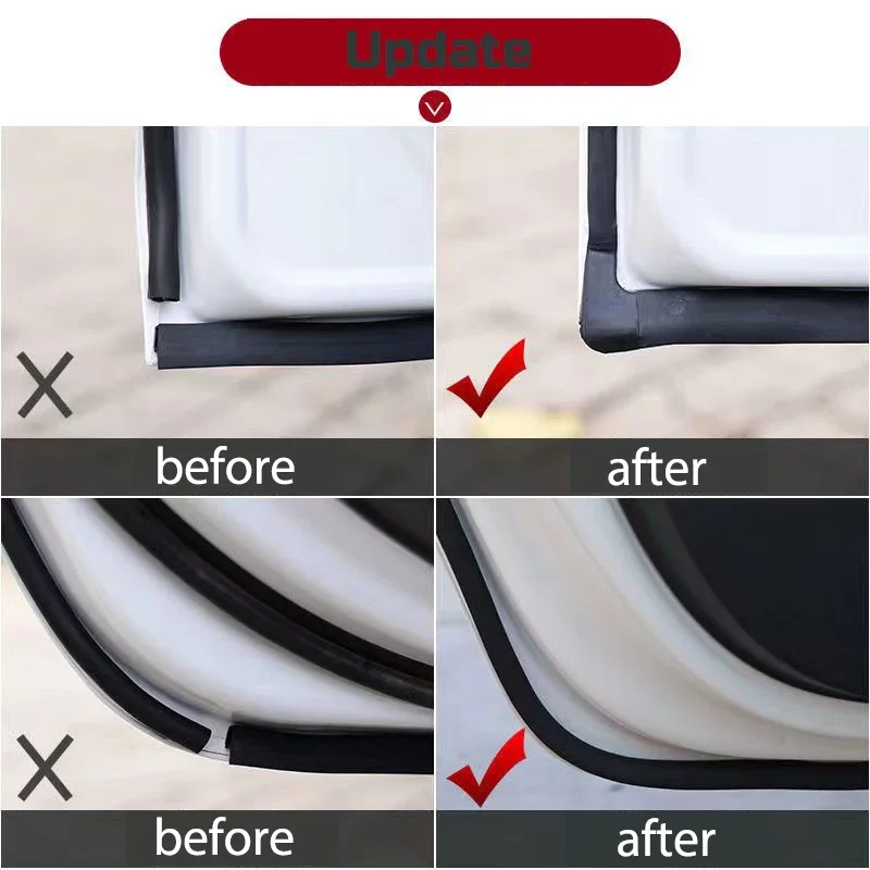 For Tesla Model 3 Y 2021-2026 Juniper Highland Car Door Seal Strips Rubber Hood Trunk Sunroof Sealing Kit Soundproof Accessories - Image 3